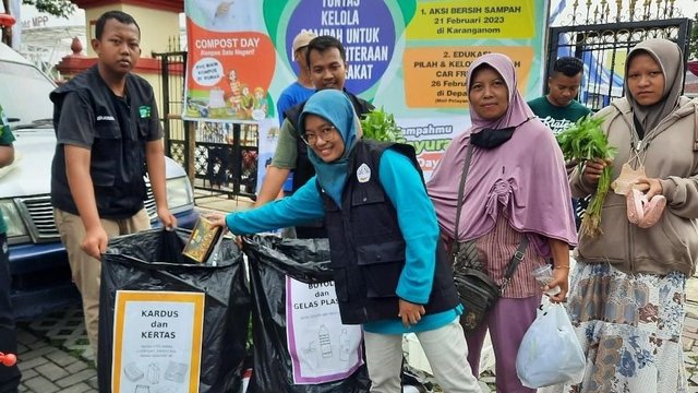 Tukar Sampah Dengan Sayuran di HPSN Klaten