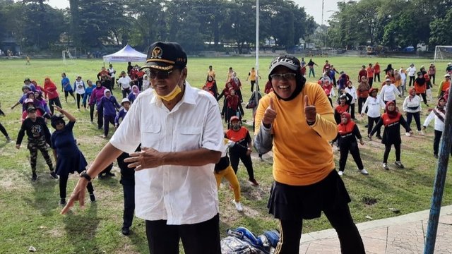 Senam Lansia Gerakan Perempuan Ormas MKGR DIY