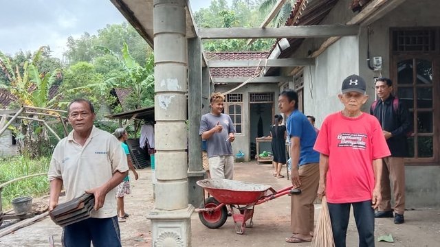 Diterjang Puting Beliung 6 Rumah Warga Ponjong  Rusak  Berat 