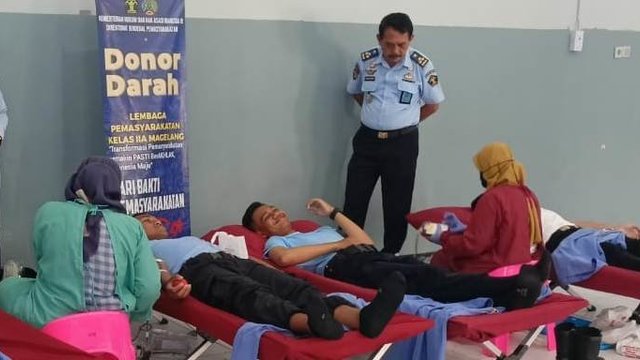 Donor Darah LP Kelas IIA Magelang, Bantu Selamatkan Hidup Orang Lain