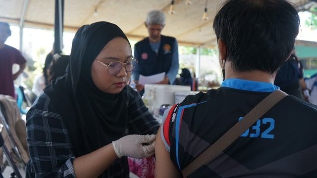 Kelompok Disabilitas Yogya Antusias Ikuti Vaksinasi Jelang Ramadan