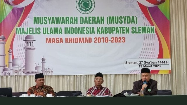 MUI Kabupaten Sleman Gelar MUSDA X 2023, Dr KH Ahmad Fatah MA Terpilih Ketum
