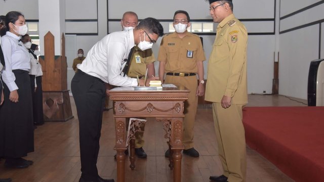 Ambil Sumpah 95 PNS, Ini Harapan Bupati Boyolali