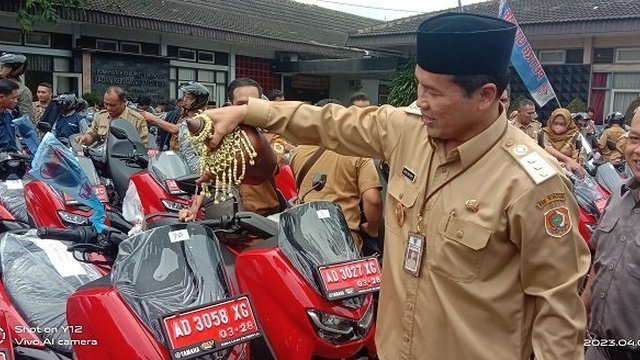 Ratusan Kades Wonogiri Terima NMax Merah, Pulangnya Konvoi