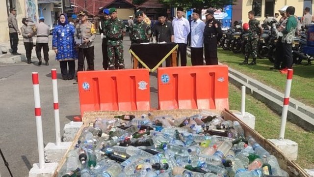 Miras dan Petasan Dimusnahkan, Ciu Masih jadi Favorit di Sragen