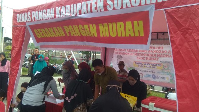 Animo Masyarakat Tinggi, Pasca Lebaran Gerakan Pangan Murah Sukoharjo Masih Lanjut