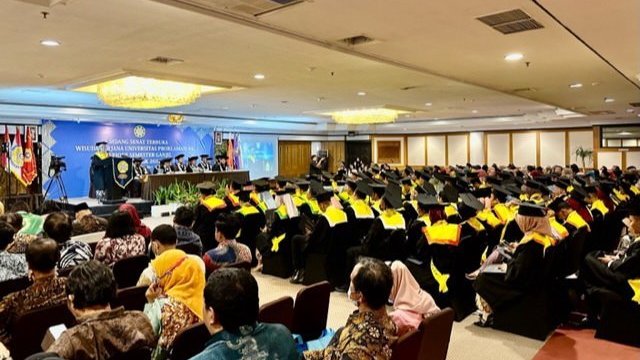 Diminta Ikut Warnai Pembangunan Bangsa, UP 45 Wisuda 130 Mahasiswa