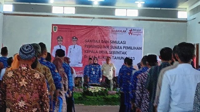 Pemkab Klaten Gelar Simulasi Pemungutan Suara Pilkades