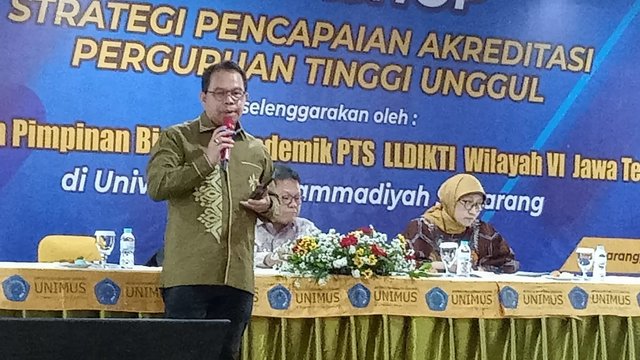 LLDikti Jateng-Unimus Gelar Workshop Strategi Pencapaian Akreditasi