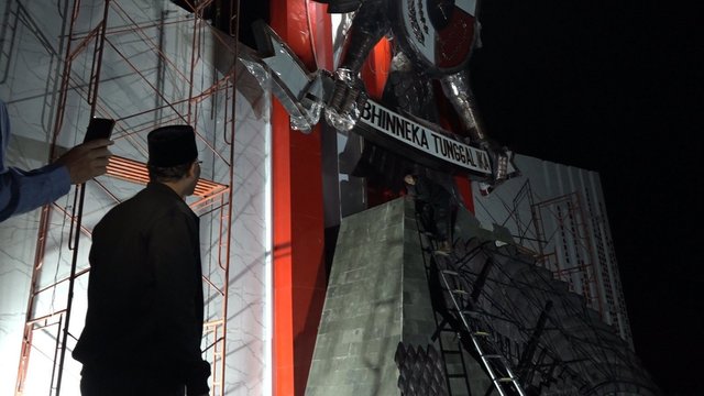 Malam-malam Bupati Boyolali Cek Pembangunan Alun-alun Pancasila, Ada Apa?