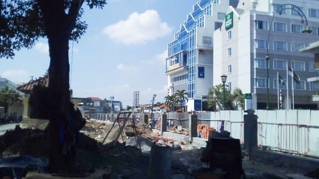Eks Kios Jalan Perwakilan Mulai Dibangun Taman, Ini Penjelasan Bentuknya
