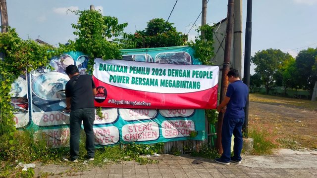 Perang Spanduk Jelang Pemilu, Jaga Kondusivitas Pro Kontra Jangan Berkelanjutan
