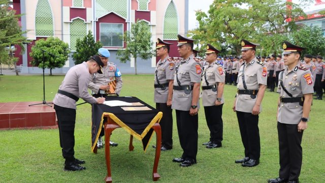 Tiga Perwira Polres Gunungkidul Dimutasi