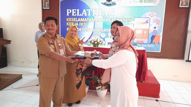 Disporapar Boyolali Gelar Pelatihan K3 Bagi Pengelola Usaha Pariwisata