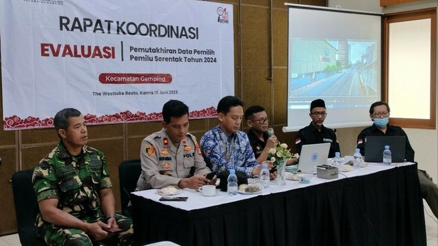 Panwaslu Gamping Evaluasi Pemutakhiran Data Pemilih Pemilu