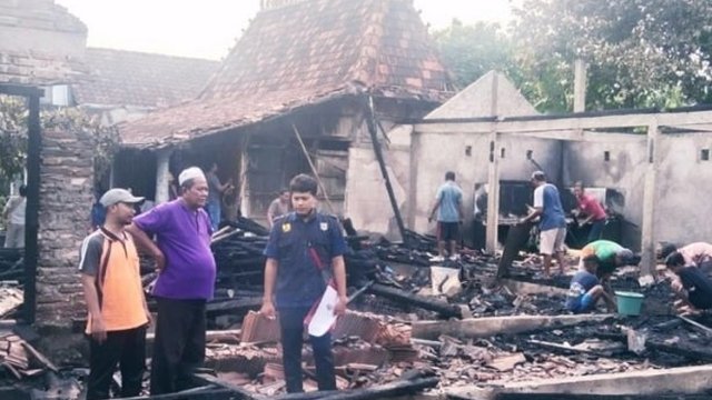 Empat Rumah Warga Jeruk Gulung Terbakar, Dinperkim Assesment Kerusakan Rumah Korban