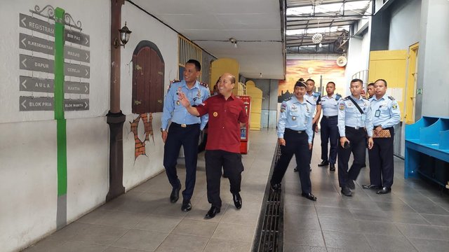 Plt Kakanwil Kumham Jateng Pantau Rutan Salatiga