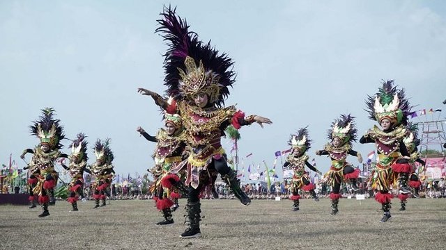 Tari Topeng Ireng Meriahkan Jambore Kwartir Cabang Boyolali