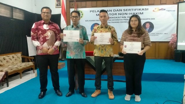 FH UP 45 Yogyakarta Adakan Pelatihan Mediator Non Hakim