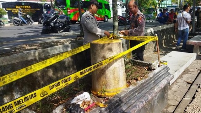 Mortir Aktif Ditemukan di Alun-alun Wonosari