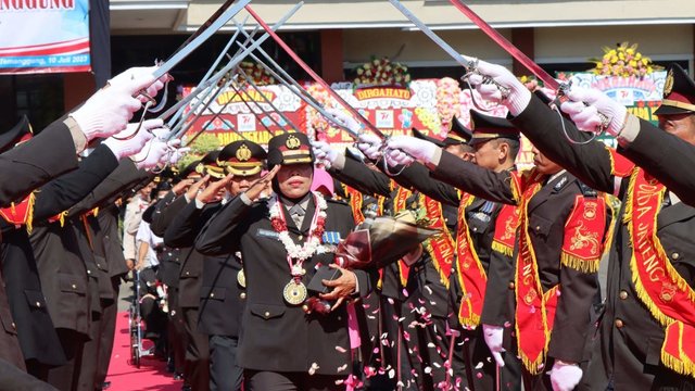 13 Anggota Polres Temanggung Purna Bhakti