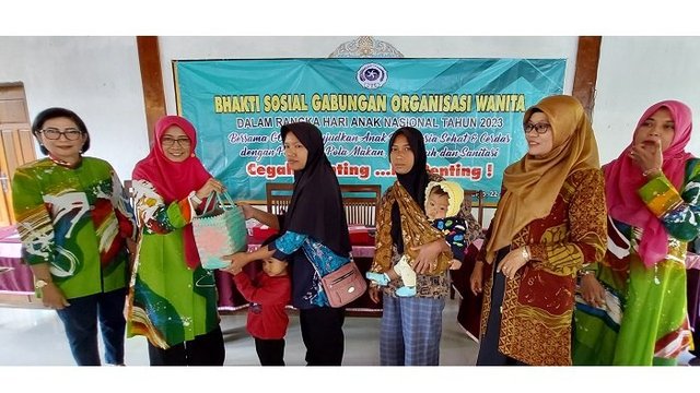 Sambut HAN, GOW Baksos untuk Anak Stunting di Purwosari