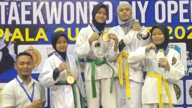 Kejuaraan Taekwondo Piala Gubernur DIY, 19 Atlet Dojang Graha Tirta Borong Medali