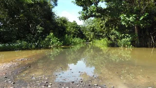 Jalan Desa Tanah Abang Muara Kuang Terendam Banjir