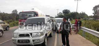 Tabrakan Beruntun Jalintim Inderalaya Macet Sepanjang 2 Kilometer