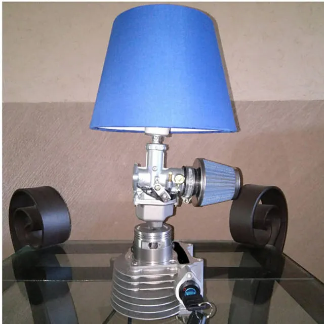 Detail Lampu Meja Unik Berbahan Karburator - Unik dan 