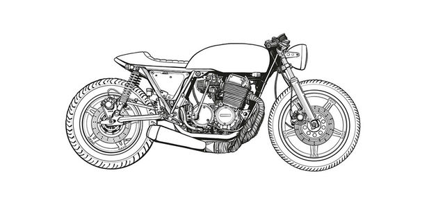Galeri Gambar Sketsa Cafe Racer Cafe Racer Drawing Karya 