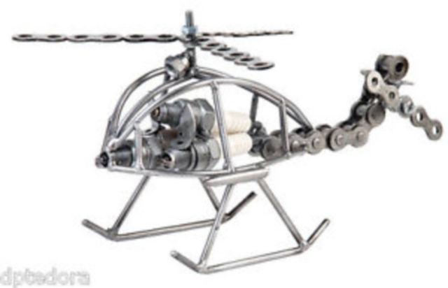 Kerajinan Busi Bekas Jadi Helikopter Sederhana