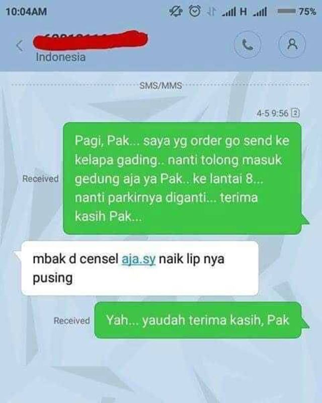 Kumpulan Chat Koplak Transportasi Online - Chat dengan 