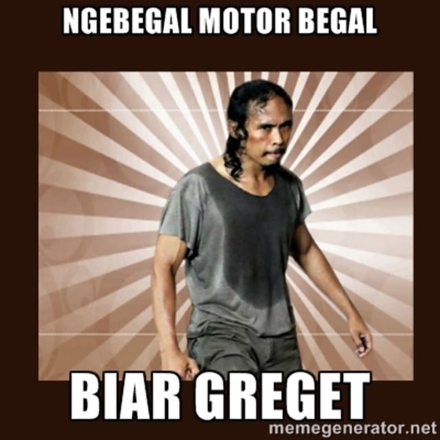 Kumpulan Meme Lucu Kasus Begal Motor Indonesia 9