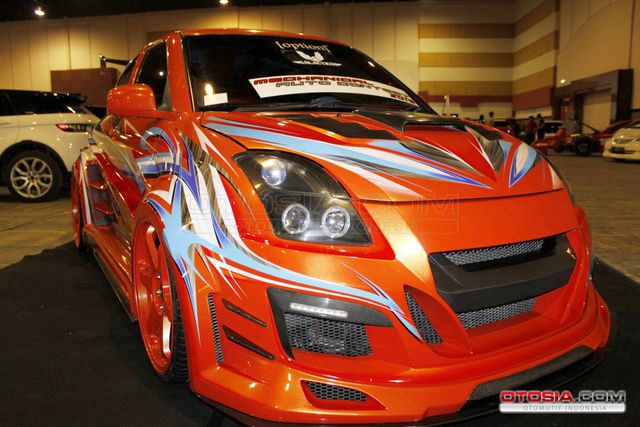  Modifikasi  Suzuki Swift Sang King Extreme City Car  