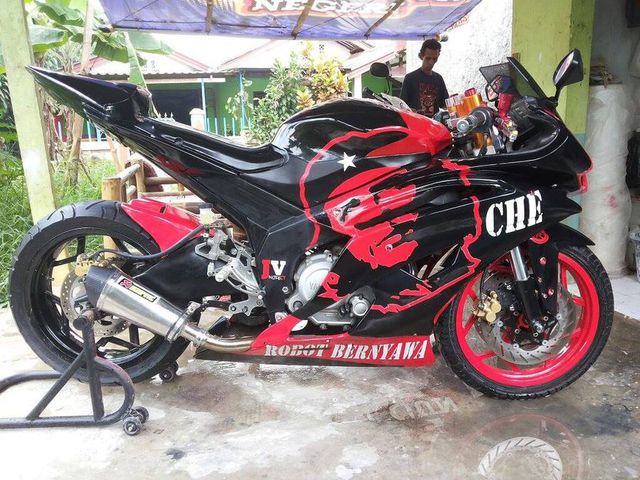 Modifikasi Vixion 2007 Tampil YZF-R6 - Vixion 2007 