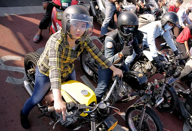 Modifikasi Yamaha Scorpio Aliran Scrambler - Si Imut Ini 