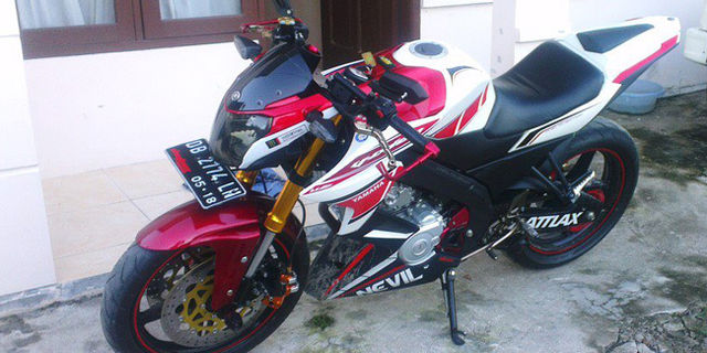 New Vixion Jadi Street Fighter - Modifikasi New Vixion 