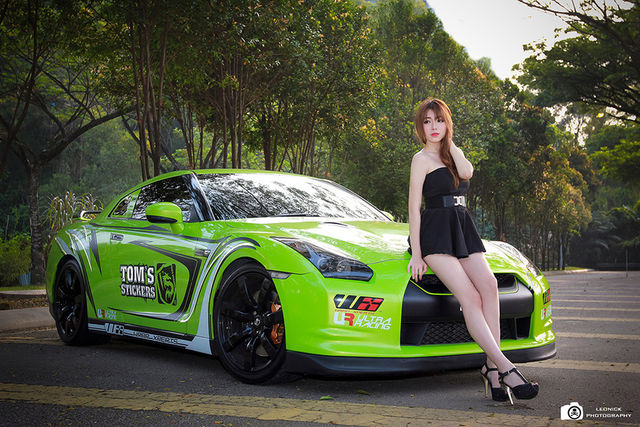 Sensualitas Model Nissan GTR35 - Model cantik Miko Wong 