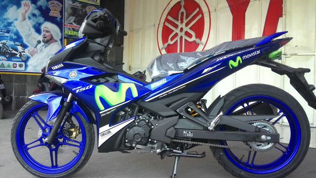 Yamaha Jupiter MX King Livery MotoGP Movistar Edition 