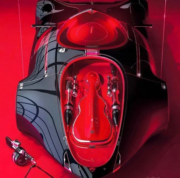 Ilustrasi Interior Cosmic Motors Galaxion Coupe