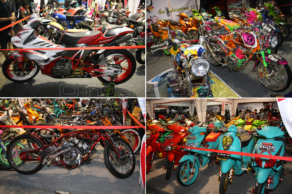 Warna-warni motor modifikasi HOCS 2013 Malang  merdeka.com