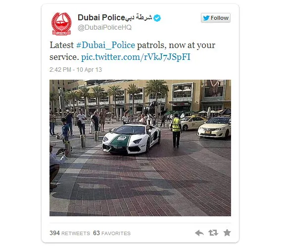 Info di Twitter Kepolisian Dubai Info di Twitter Kepolisian Dubai