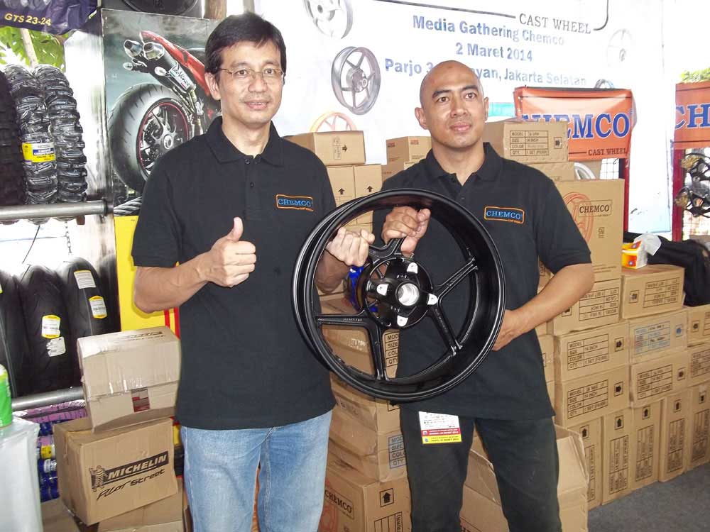 Chemco tawarkan velg racing ringan, dari matic hingga moge 