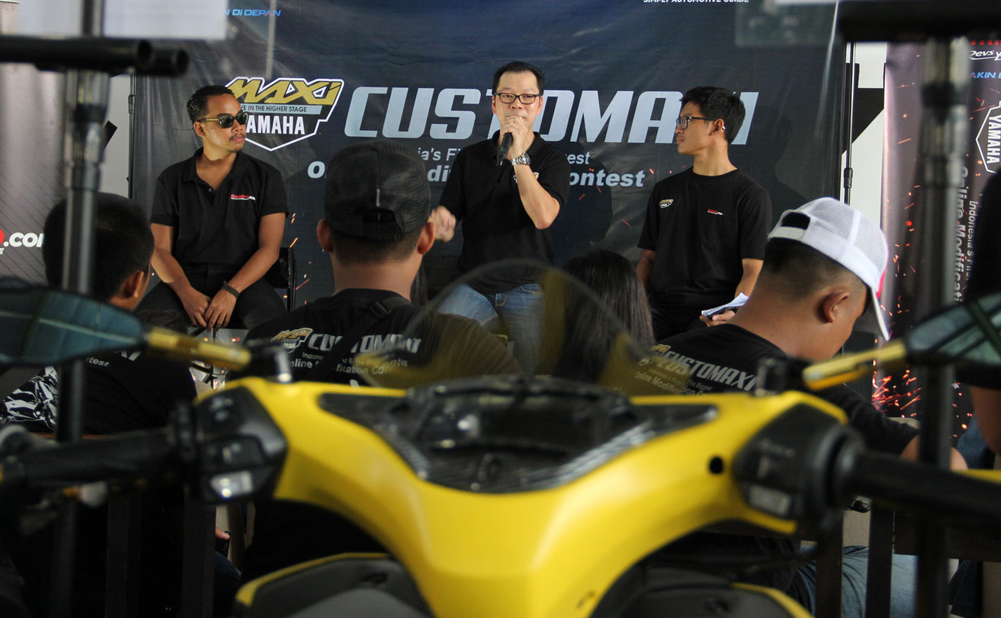 Modifikasi Maxi Yamaha Anti Ilegal Kumpul Di Makassar Otosiacom