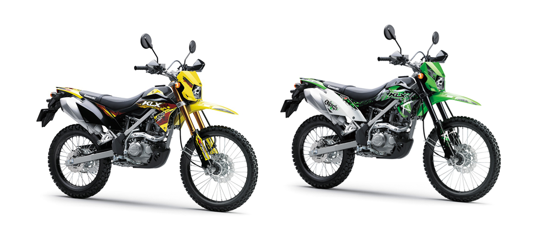 KLX 150BF SE kuning dan hijau