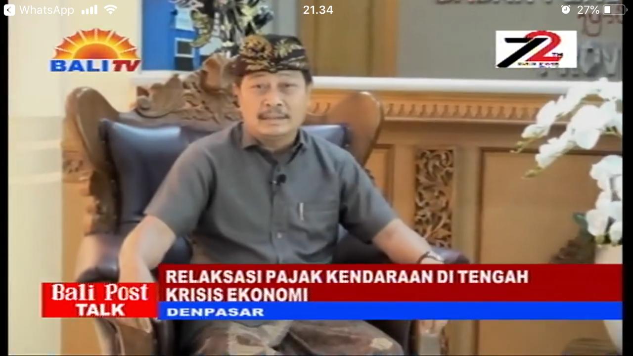 Pengumuman relaksasi pajak (bapenda.baliprov.go.id)