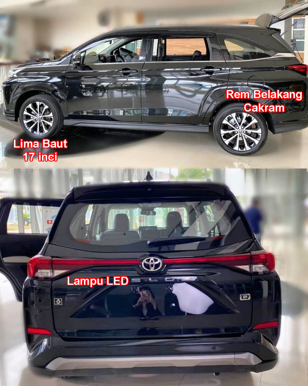 Sisi samping dan belakang All New Toyota Avanza (Facebook/Anak Motor Indonesia)