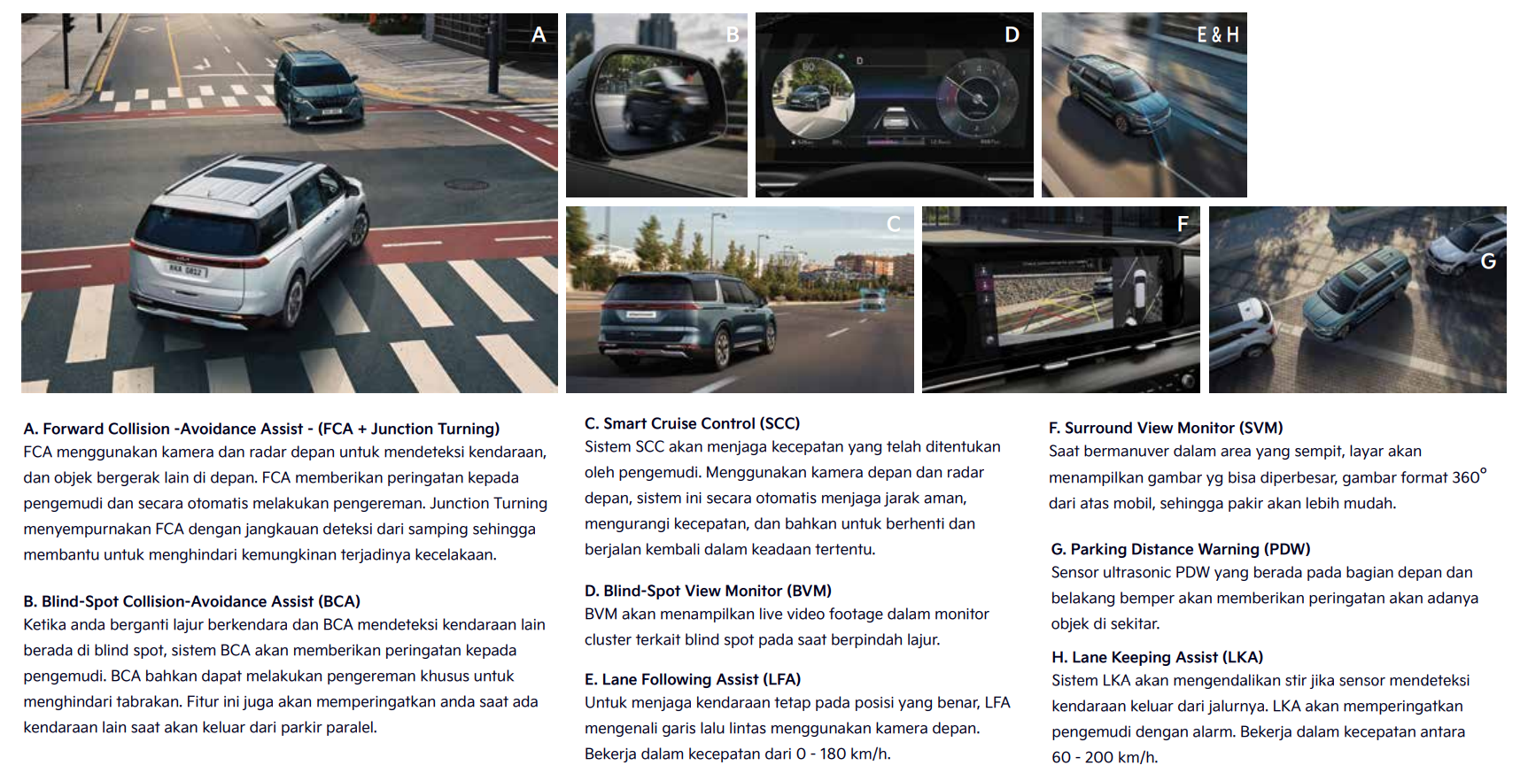 Fitur keselamatan KIA Carnival Premiere (kia.com/id)