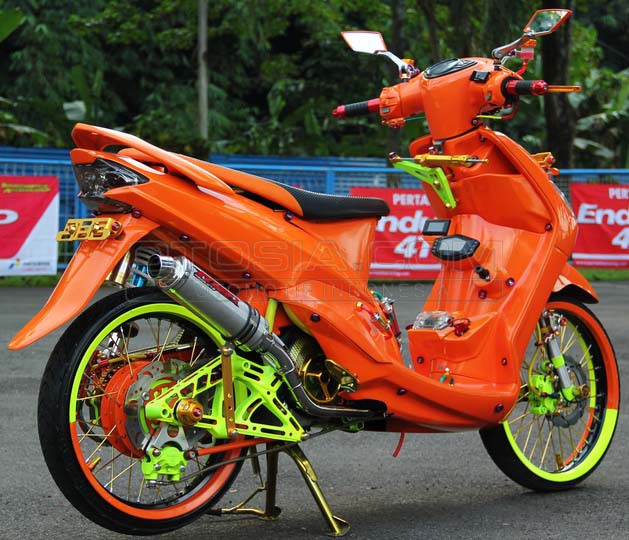  Modifikasi Mio Cantik  Modifikasi  Motor Kawasaki Honda Yamaha
